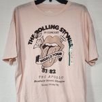 The Rolling stones world tour shirt women's medium faded Tan Photo 1