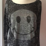 Forever 21 Black Smiley Face Top Photo 0