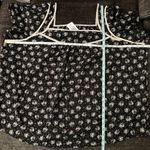 Torrid  Square Neck Tulip Sleeve Black and White Ditzy Floral Print Photo 10