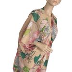 Umgee Semi Sheer Floral Hibiscus Beach Kimono Cover-Up Size S/M Photo 1