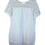 Sundance Women’s Sz Large Petite Sheath Dress Imperial Lace Eyelet Cotton White Photo 0