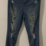 Vanilla Star Jeans Vanilla Star Distressed Cropped Jeans - Blue Photo 0