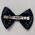 Black Sequin Hair Bow Photo 2