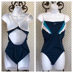 Nike  teal‎ one piece bathing suit Photo 2