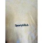 SPORTY & RICH Serif Yellow Tie Dye Crew Sweatshirt Size Large Photo 5