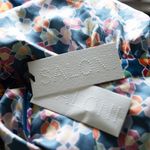 Saloni. Juli B Silk Jumpsuit. Blue Size 8 Photo 13