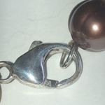 Honora 925 Genuine Cultured Freshwater Elegant Pearl Necklace Tan Photo 4