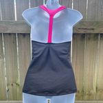 Soffe  black and hot pink racer back mesh style work out tank Photo 1