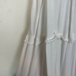 J.Crew  Women's M White Tired Knit Keyhole Maxi Summer Cotton Dress Cottagecore‎ Photo 4