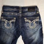 Big star  Dark Blue Skinny Jeans with Embellished Pockets Photo 4