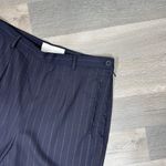 Casual Corner Pinstripe Cuff Hem Trouser Dress Pants Black 10 Photo 4