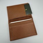 Longchamp Brown Cowhide Leather BiFold Pocket CC Wallet Minimalist Unisex 4 in Photo 1