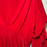 MISA Los Angeles Red Bodysuit women’s small holiday fall classic ruffle girly Photo 3