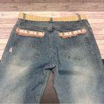 Joujou Y2K vintage Stylish Blue Jeans with Embellished Hem size 9/10 Photo 9