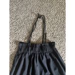 SheIn Women's Black Paper Waist suspenders wide leg dress pants size 6 Photo 5