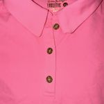 Lilly Pulitzer  Luxletic Frida Ruffle Polo Top Preppy Athletic Hot Pink Shirt XS Photo 6