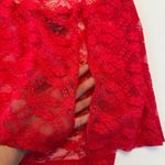 Victoria's Secret  Red Lace Lingerie Negligee Medium Sheer Sexy Valentines Day Photo 9