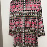 Tory Burch  Pink and Green Geometric Top Photo 1