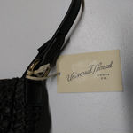 Universal Threads Universal Thread Woven Straw Half Moon Black Shoulder Bag Photo 5