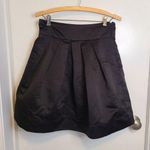 Xxi  Black Pleated Mini Skirt Size Medium Wide Waist Band Side Zip Crinoline Unde Photo 0