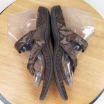 Vionic  Orthaheel Rest Snakeskin Thong Sandals Cocoa Brown Bronze Shimmer 8 Photo 5