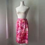 Vintage ‘90s Anne Crimmins for Umi Collections 100% Silk Floral Print Skirt Suit Pink Size 8 Photo 6