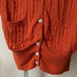 Gap cute knitted orange wool blend cardigan Photo 4
