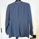 J.Crew J.‎ Crew 365 Crepe French Girl Collarless Navy Double Breasted Blazer Size 2 Photo 3