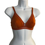 All.You. LIVELY Women Mesh Trim Bralette Terracotta Orange Brown Size M Wireless Size M Photo 0