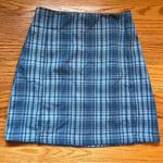 Brandy Melville  Womens Cara Mini Skirt blue plaid Photo 0