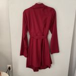 Pinkblush Burgundy Duster Kimono Robe Duster Open Front Belted XLarge Photo 2