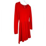 WHISTLES Red Long Sleeve Fit & Flare Dress Women’s Size 8 Photo 4