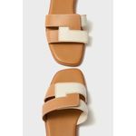 Tuckernuck NEW Cognac and White Leather Muse Sandals Size 8 Photo 1