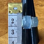 Genuine Aquamarine Sterling Silver Ring Size 9 Blue Photo 7