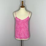 Tucker Khala‎ Cami Hot Pink Lace in Silk Crepe Small Photo 1