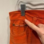 DKNY Y2K  Jeans pumpkin orange corduroy mid-rise flare East Village Jean sz 8 Photo 7