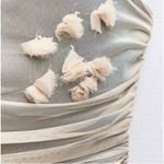 ZARA  3D Floral Tulle Dress NEW Photo 3