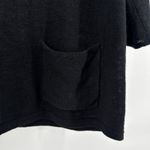 J.Jill Black 3/4 Sleeve Linen Cotton Blend Knit Sweater Top Womens Size Small Photo 1