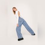 Nasty Gal Long Sleeve Open Back High Leg Bodysuit White NWT Size 10 Photo 3