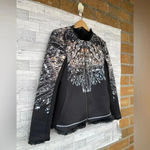 Clover Canyon  Chandelier Print Blazer Jacket reversible faux fur medium Photo 2