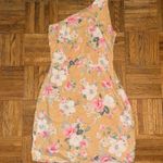Abercrombie & Fitch Linen One shoulder floral dress Photo 1