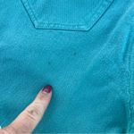 Vintage 90s Gitano Teal Ankle Zipper High Rise Jeans Blue Size 26 Photo 6