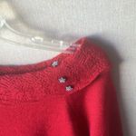 Sag Harbor  Vibrant Red shimmer Sweater petite medium Photo 1