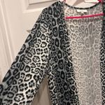 UMGEE USA Womens Animal Print Duster Cardigan Long Sleeve XL Boho Festival Black Photo 2