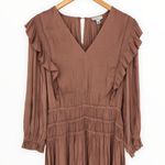 Current Air Pleated Ruffle Trim Midi Dress size Small NWT Photo 3