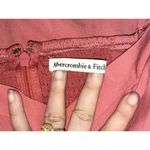 Abercrombie & Fitch NEW  Red Pink Puff Sleeve Long Sleeve Midi Dress Women Size M Photo 3