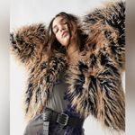 Free People We The Free Ombre All Night Faux Fur Jacket Photo 2