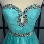 Elegant Deb Tiffany Blue Prom Dress 5/6 Size undefined Photo 1