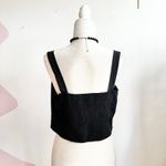 Cider Black Embroidered Floral Bustier Tank Top Corset Romantic Renaissance Medium Photo 1