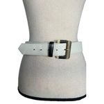 Mondi Accessories Vintage White Genuine Leather Fashion Waist Belt Size 14 Photo 3